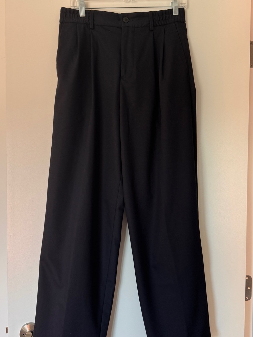 Men's Navy Tailored Dress Pants